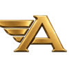 Gold AVIGO logo with winged 'A' symbol for luxury watches.